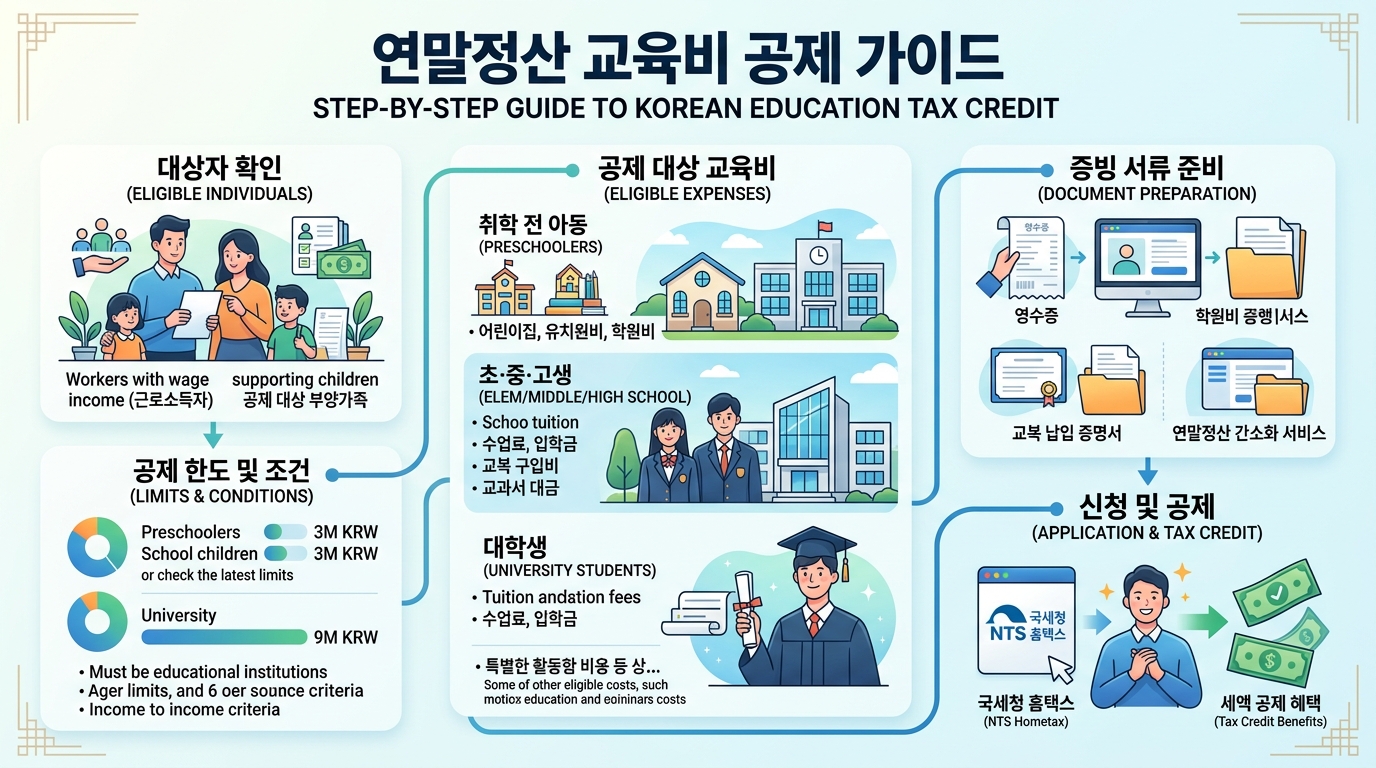 교육비 세액공제 항목 방법 2026 가이드