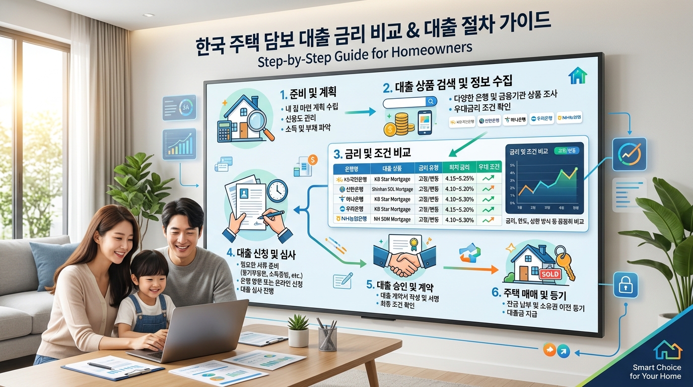 주택담보대출 금리 비교 방법 2026 상세 안내