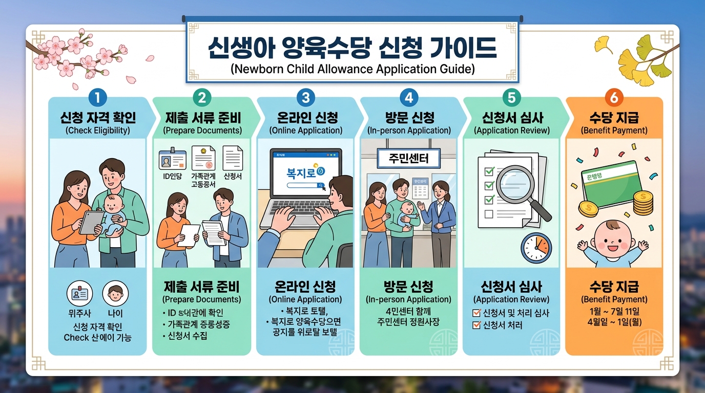 아동수당 신청 방법 대상 나이 2026 신청 방법 안내